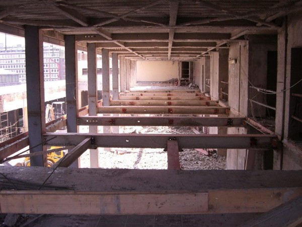 Come si presentavano gli interni a lavori di demolizione ultimati