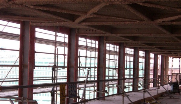 Come si presentavano le facciate dall’interno a lavori di demolizione ultimati