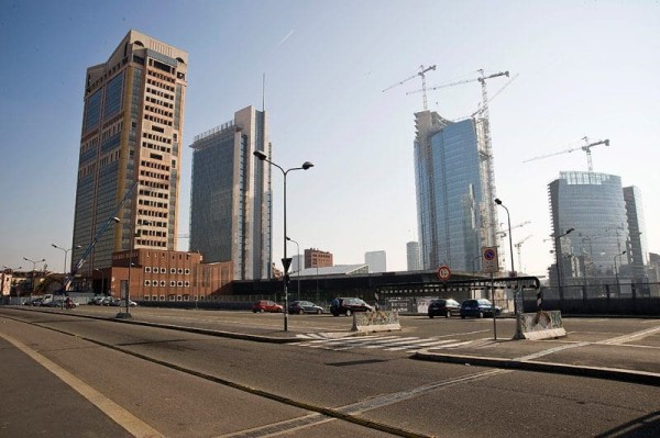 Veduta del complesso delle torri Garibaldi