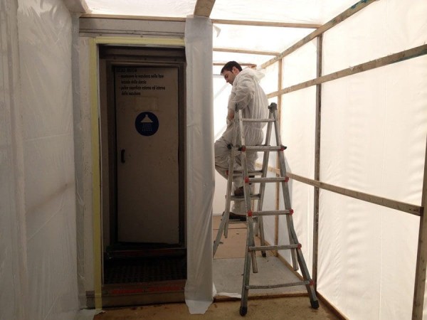 Area confinata amianto