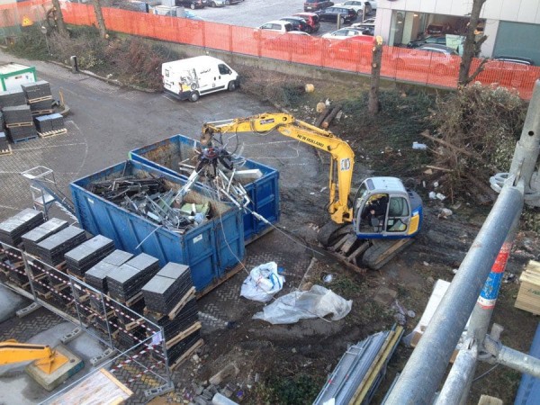 Cernita e carico materiali di risulta