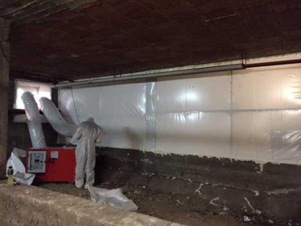 area confinata bonifica amianto