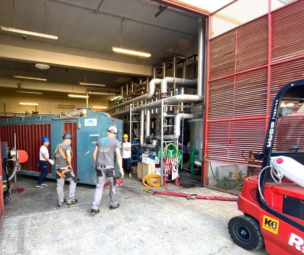 smontaggio e dismissione di una centrale termica industriale