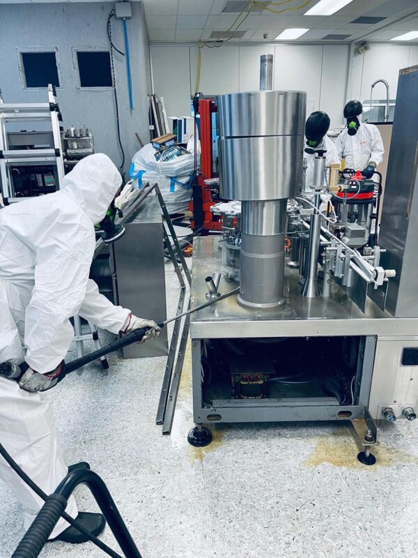decommissioning di reparti farmaceutici in stabilimento attivo