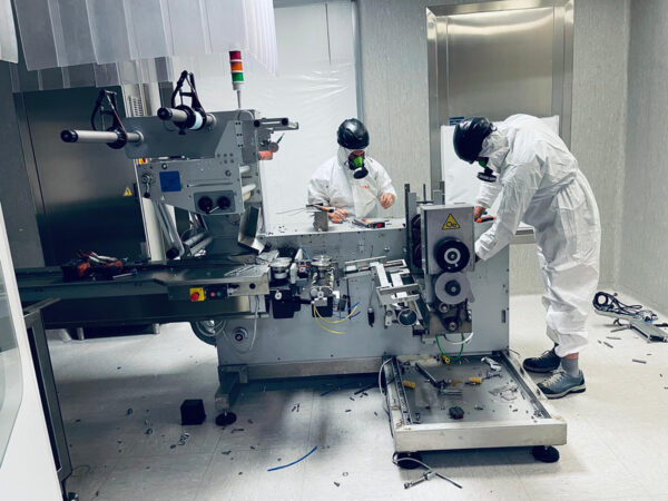 decommissioning di reparti farmaceutici in stabilimento attivo