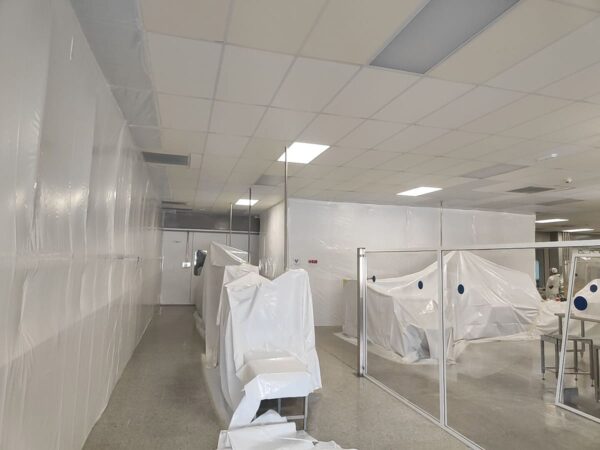 decommissioning di reparti farmaceutici in stabilimento attivo